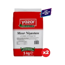 Yazar Mısır Nişastası 2 x 5 KG + Yazar Mısır Unu 400 G