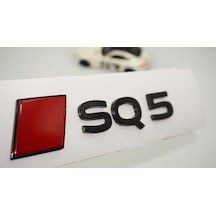 Dk Tuning Sq5 2025+ Bagaj Siyah Kırmızı Yazı Logo Arma Audi İle Uyumlu Bagaj Arma