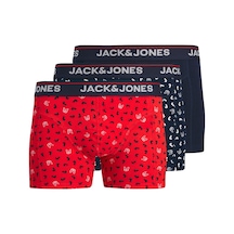 Jack & Jones Jack&jones Jacdog Logo Trunks 3'lü Erkek Boxer 12291862 Çok Renkli