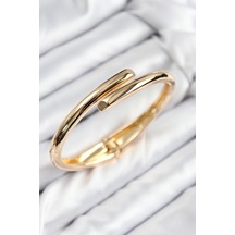 Pirinç Kesik Model Gold Renk Kadın Kelepçe Çok Renkli