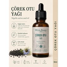 Minia Bahçe Bitki Ve Sanat Atölyesi Çörek Otu Yağı Soğuk Sıkım Sabit Yağ 30 ML