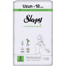 Sleepy Natural Kadın Pedi No: 2 Uzun 18 Li