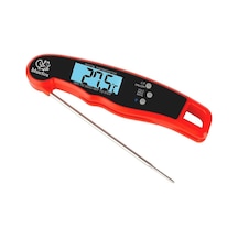 Okunan Mutfak Termometresi - Katlanabilir Arkadan Aydınlatmalı Lcd Ekran 240 Dönebilen Prob -50 C 300 C Aralığı Çok Renkli