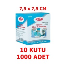 DS Damla Sağlık Steril Gazlı Bez 10 x 100 Adet