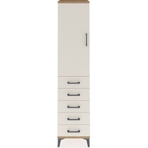 Hyperion Dolap 3 Raflı 5 Çekmeceli Tek Kapaklı 44x44x195 Çam-aytaşı Atlas Çam