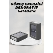 Mey İthalat Bahçe Aydınlatması Solar Güneş Enerjili Dekoratik Led Işıklı Lamba