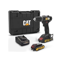 Cat DX155.1 18V / 2.0AH Li-ion Çift Akülü Profesyonel Şarjlı Darbeli Matkap