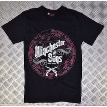 Stoned&Fame Supernatural Baskılı T-shirt SIYAH Siyah