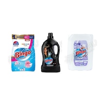 Bingo Renkliler Toz 8 Kg + Siyahlar İçin Sıvı Det. 4l + Yumuşatıcı Soft 5 L3'lü Set Diğer