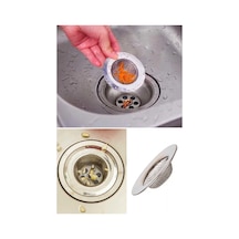 3'li Metal Mutfak Lavabo Süzgeci Paslanmaz 3 Adet Evye 7 Cm Diğer