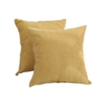 2 Adet 18x18 İnç Sarı Kadife Yumuşak Döşeme Kare Yastık Kılıfı Yastık Kılıfı Çok Renkli