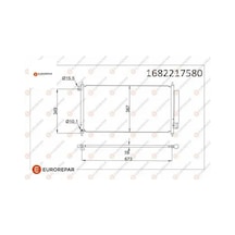 Erp Klıma Radyatoru 695x370x16 Cıvıc 1.6 12- 80110tr0a01 Eurorepar 1682217580