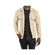 Deepsea Erkek Bej Çıtçıtlı Spor Ceket 2500558 Bej