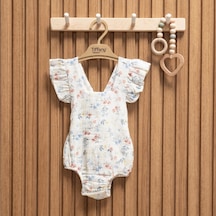 Tiffany Baby & Kids Tiffany Baby Müslin Sweet Theme Fırfırlı Body 60028 Ekru