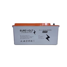 Euro Volt Lityum Battery 25.6 V 100 Ah 2560 Wh Life Po4