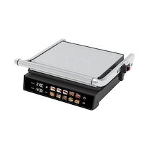 Sinbo SSM-2597 2000 W 10 Ön Ayarlı Dijital Ekranlı Sıcaklık Ve Zaman Göstergeli Döküm Plakalı Izgara Ve Tost Makinesi