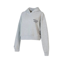 New Balance Lifestyle Wnh1639-ag Kadın Gri Hoodie