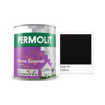 Permolit Enamel Sentetik Yağlı Boya Siyah 0.250 Lt. 250 ML
