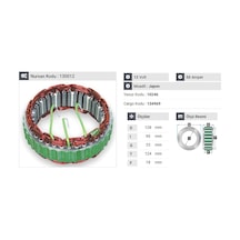 12v Alternatör Statör Hıtachı Tipi 50 A 3 Uçlu N11.418