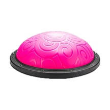 Miyang Trainer Bosu Ball, Desenli Bosu Ball, Denge Yarım Pilates Topu Pembe