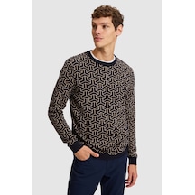 U.S. Polo Assn. Erkek Lacivert Bisiklet Yaka Regular Fit Kazak 50327556-vr033