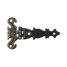 Dekoratif, Sac Tek Kuyruklu Menteşe - 40x68 Mm, Küçük, Antik, 100 Adet Çok Renkli