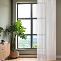 Soft Daisy Tül Perde - Ekru - 300x270 Cm Diğer