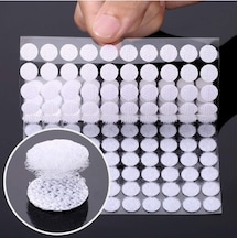 100 Adet Arkası Yapışkanlı Yuvarlak Cırt Cırtlı Bant - Cırt Bant (549662945)