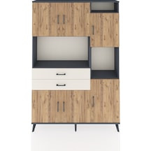 Arges Dolap 9 Raflı 2 Çekmeceli 6 Kapaklı 132x30x195 Antrasit... Antrasit Arges Dolap 9 Raflı 2 Çekmeceli 6 Kapaklı 132x30x195 Antrasit... Antrasit
