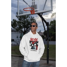 Sevbano Ac Dc Highway To Hell Baskılı Unisex Oversize Rock Metal Hoodie Beyaz Sevbano Ac Dc Highway To Hell Baskılı Unisex Oversize Rock Metal Hoodie Beyaz
