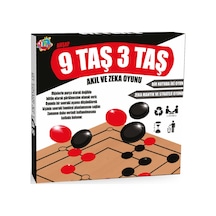 Ritoys Ahşap 9 Taş 3 Taş Zeka Oyunu