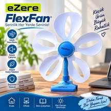 Ezere Flexfan Klipsli Elektirikli Vantilatör Ev Ofis Mini Fan- 5775