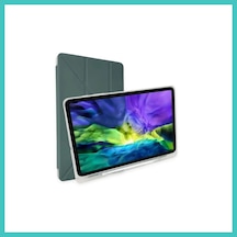 Ny Joy İpad Pro 12.9 2021 Kılıf Kalemlikli Mars Tablet Kılıfı - Koyu Yeşil Nyjoybz