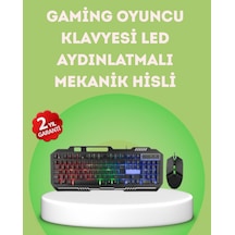 Gaming Klavye Ve Mouse Seti Pg8018 Dayanıklı Tuşlar Hızlı Komut Diğer
