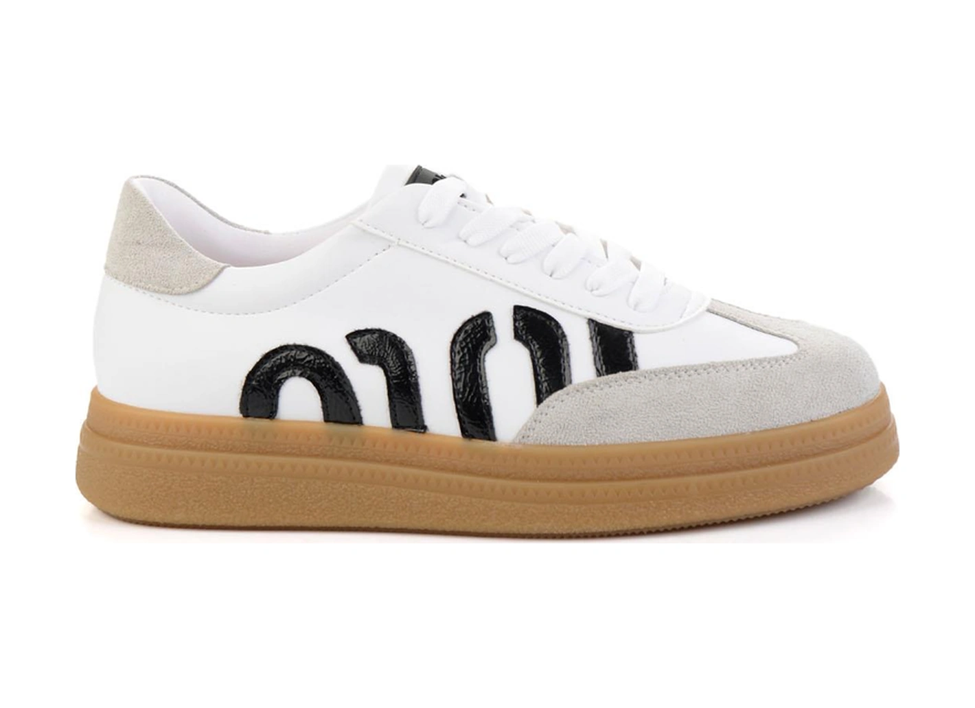 Bambi Beyaz Siyah Kadın Sneaker K01179600009 Siyah
