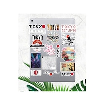 Japonya - Tokyo Temalı Sticker Seti Bullet Journal Sticker Defter Çıkartma Scrapbook Diğer
