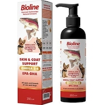 Bioline Deri ve Tüy Bakımı Kedi Köpek Somon Yağı 250 ML