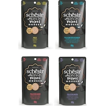 Schesir After Dark 4 Çeşit Karma Pouch Mousse Kedi Yaş Mama 80 Gr. X 4 Adet