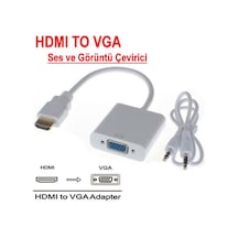 Hdmi To Vga Çevirici Monitörü Tv Yapma Uydu Televizyon 4548P