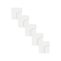 5 Adet 40 X 80 + 10 Cm Anne Yanı Lastikli Penye Kumaş Bebek Çarşafı-beyaz