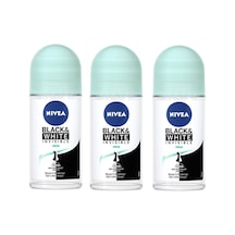 Nivea Invisible Black&White Fresh Kadın Roll-On Deodorant 50 ML x 3