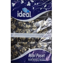 Çiçek Baskılı Mini Boy Hışır Poşet 20X30Cm 100 Adet