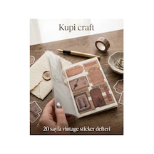 Vintage 20 Sayfa Şeffaf Sticker Defteri Antiquities Principle Ajanda - Scrapbook - Journal - Planner - 926991875 Diğer