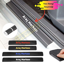 Size Özel Karbon Kapı Eşiği Sticker (4 Adet)