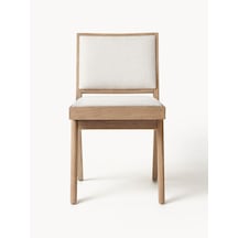 Arvika Ahşap Ceviz Sandalye Natural - Beyaz