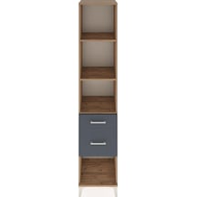 Hyperion Dolap 3 Raflı 2 Çekmeceli 44x44x221 Çam-antrasit Atlas Çam