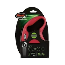 Flexi New Classic Kırmızı Otomatik Şerit Köpek Gezdirme Tasması-M Kırmızı