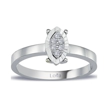 Lova Pırlanta Taşlı Markiz Eridu Yüzük - 1070211
