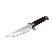 Lanmark B051-5 Kamp Bıçağı 26 CM - Ahşap Sap - Kılıflı Kahverengi