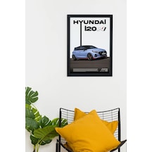 Hyundai İ20n Tasarımlı Siyah Çerçeveli Tablo Poster